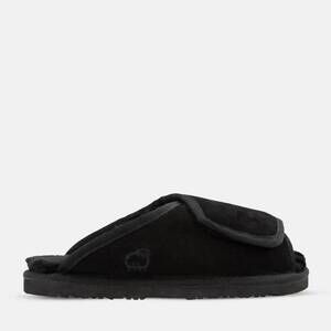 NEW LAMO women's open toe wide wrap slippers in black